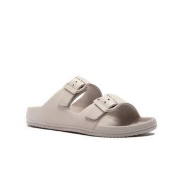 !!NEW!! Lightweight Double Buckle Sandals – Taupe Grey - Picture 5 of 9